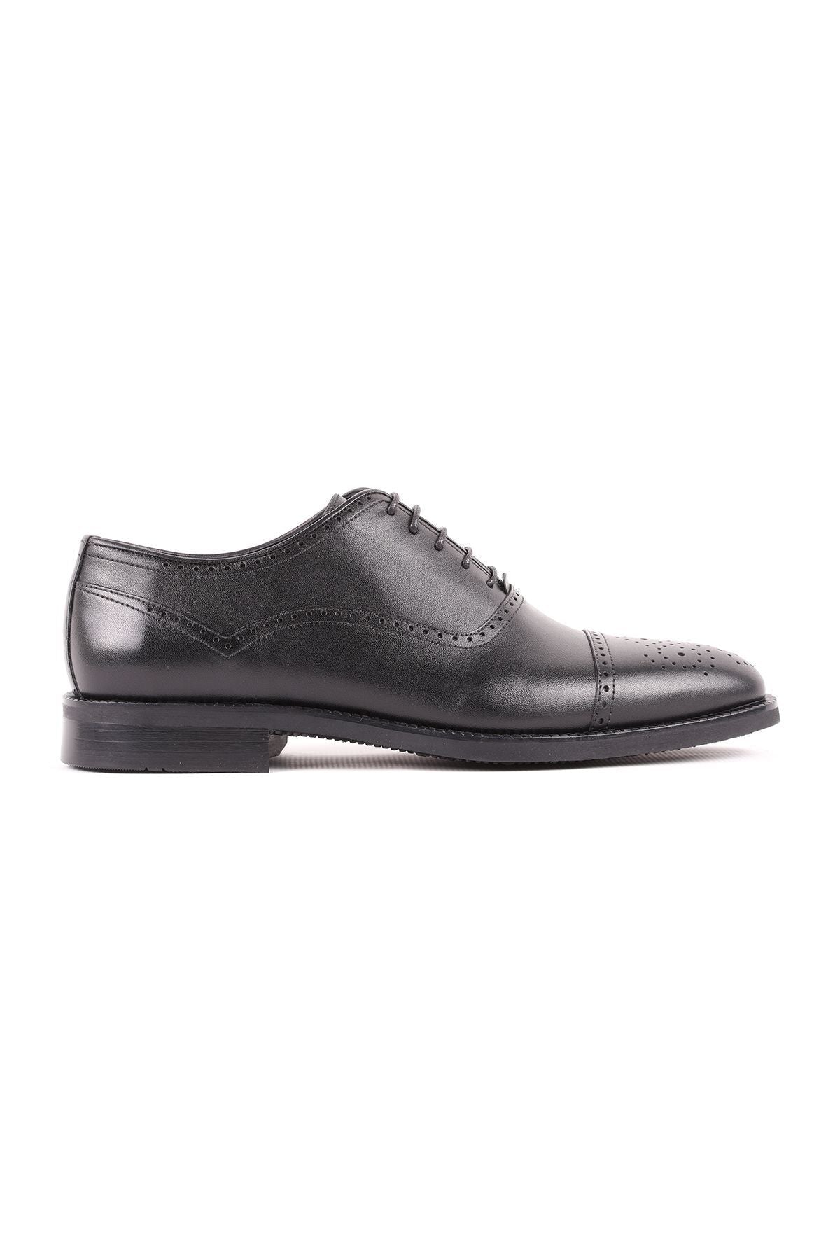 L4781 Classic Leather Men's Shoes Black - MALLTURK