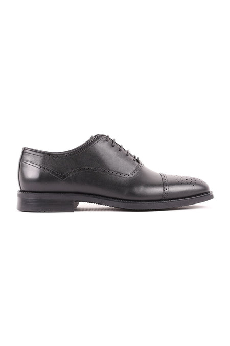 L4781 Classic Leather Men's Shoes Black - MALLTURK