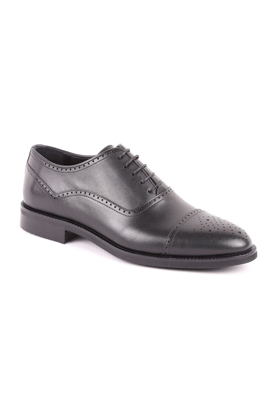 L4781 Classic Leather Men's Shoes Black - MALLTURK