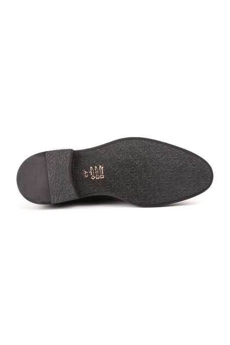 L4782 Leather Men's Classic Shoes Black - MALLTURK