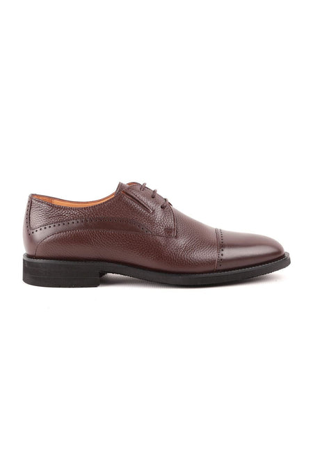 L4782 Leather Men's Classic Shoes Brown - MALLTURK