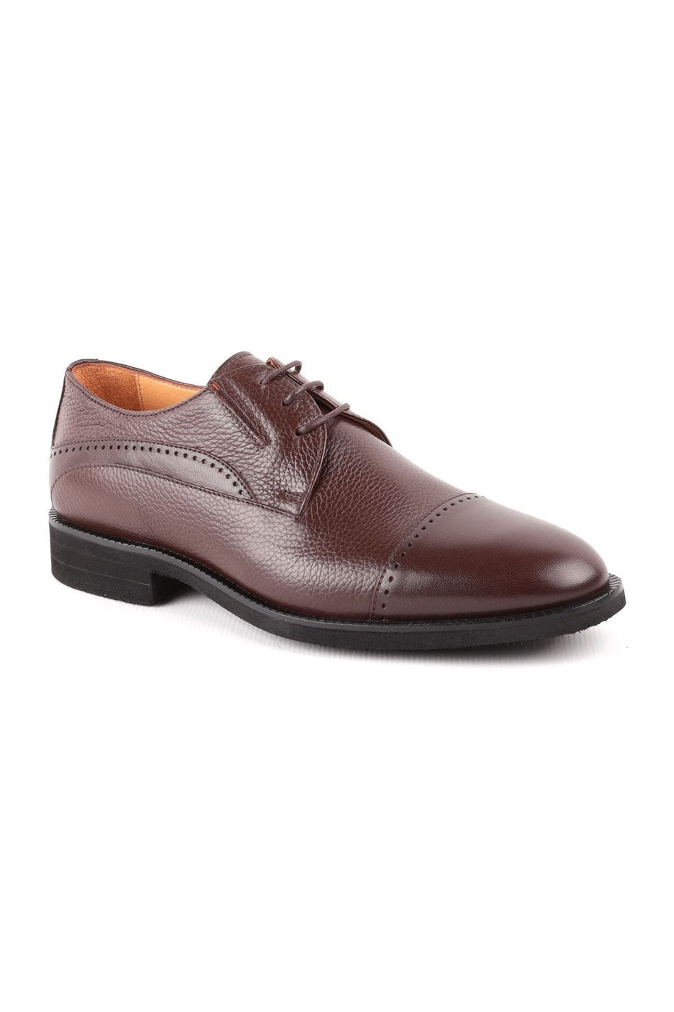 L4782 Leather Men's Classic Shoes Brown - MALLTURK