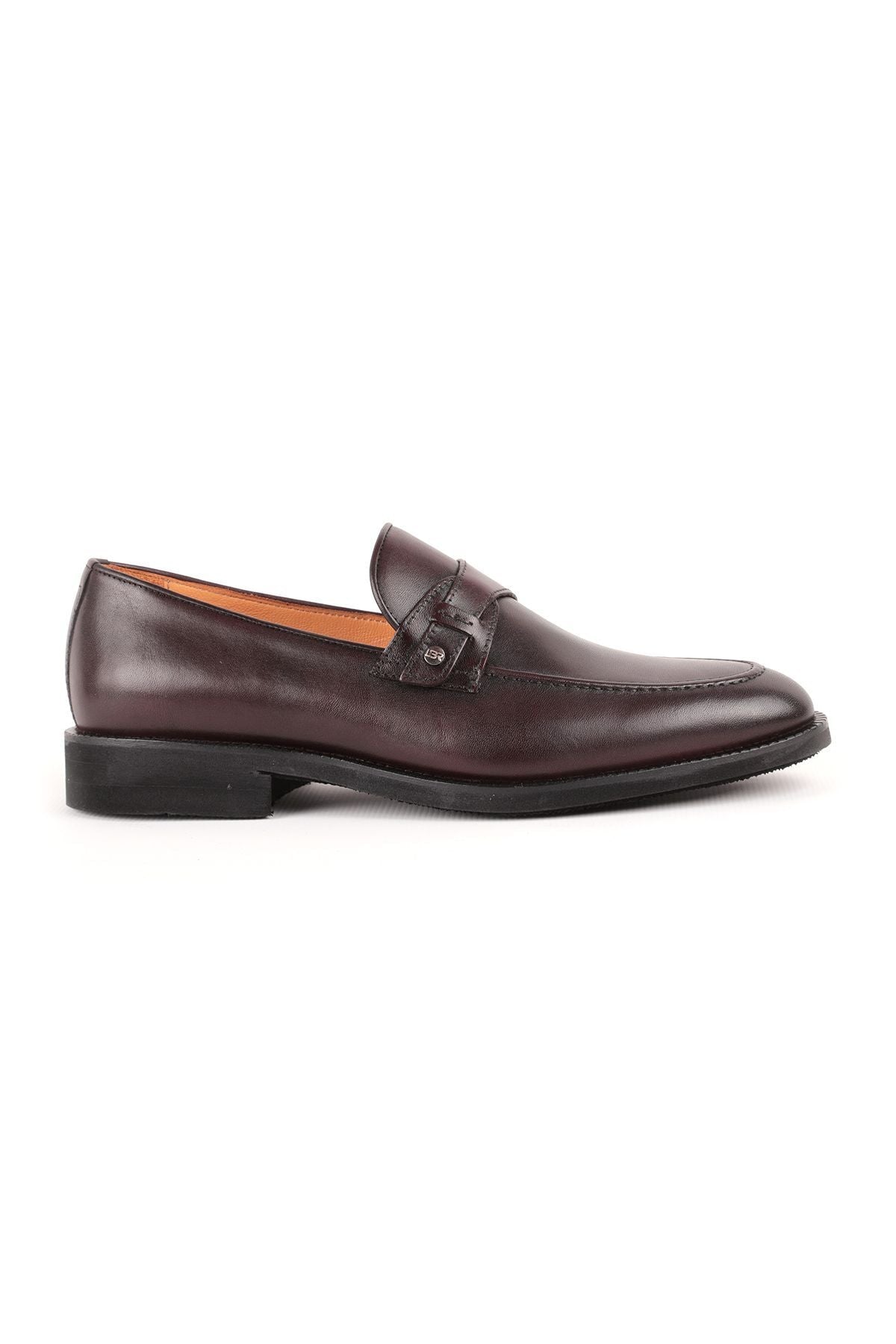 L4784 Leather Men's Classic Shoes BROWN - MALLTURK