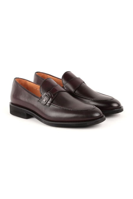 L4784 Leather Men's Classic Shoes BROWN - MALLTURK