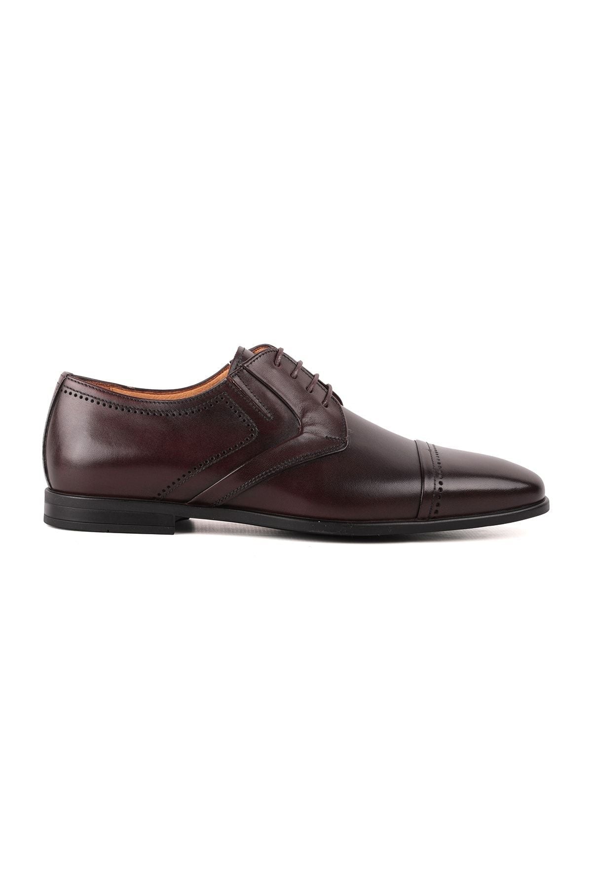 L4796 Leather Men's Classic Shoes Brown - MALLTURK