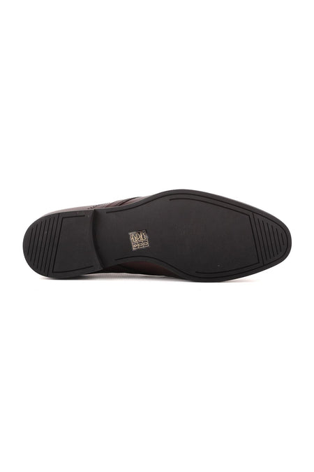 L4796 Leather Men's Classic Shoes Brown - MALLTURK