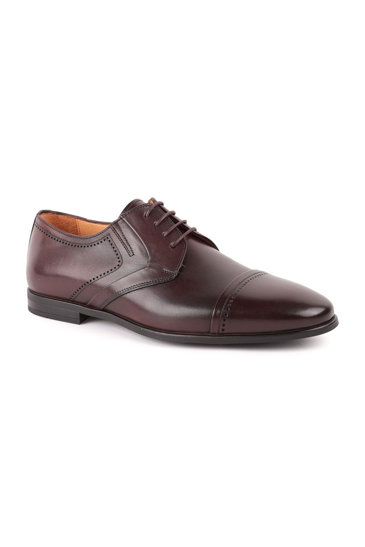 L4796 Leather Men's Classic Shoes Brown - MALLTURK