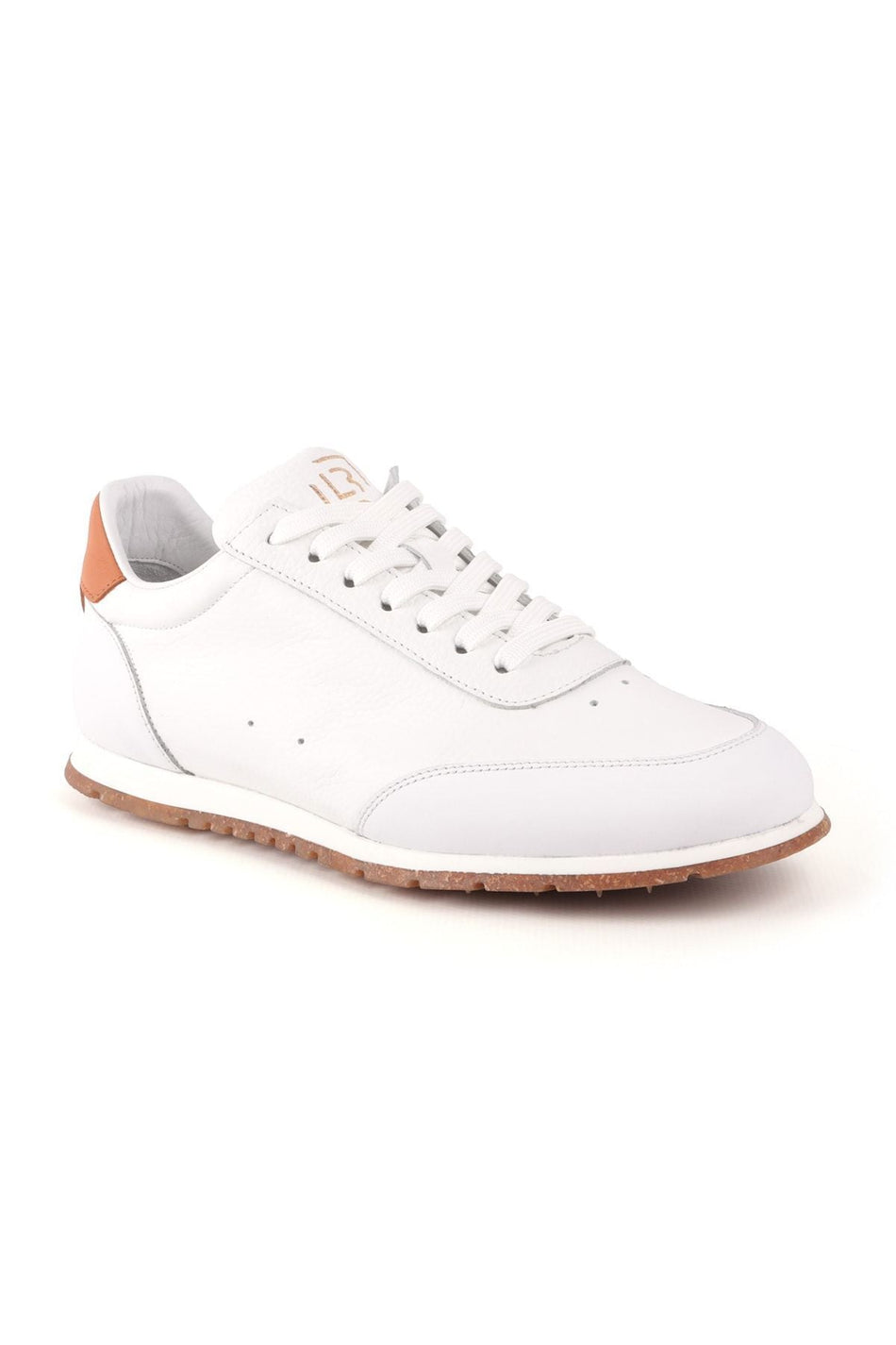 L4807 Leather Men's Casual Shoes White - MALLTURK