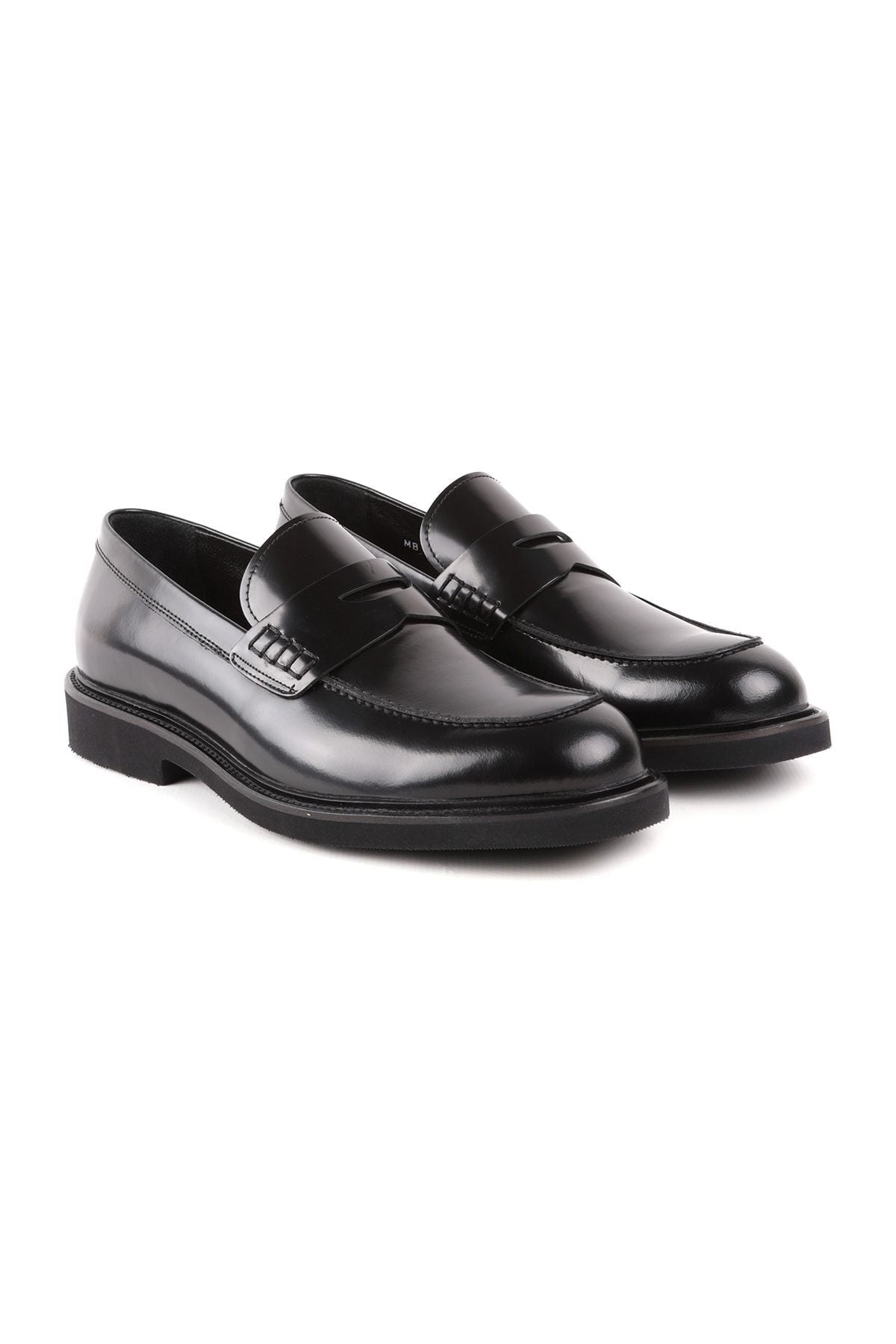 L4841 Loafer Men's Leather Shoes Black - MALLTURK