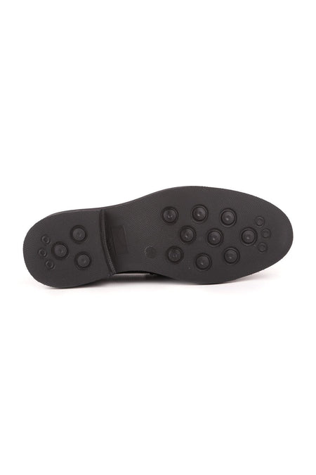 L4841 Loafer Men's Leather Shoes Black - MALLTURK