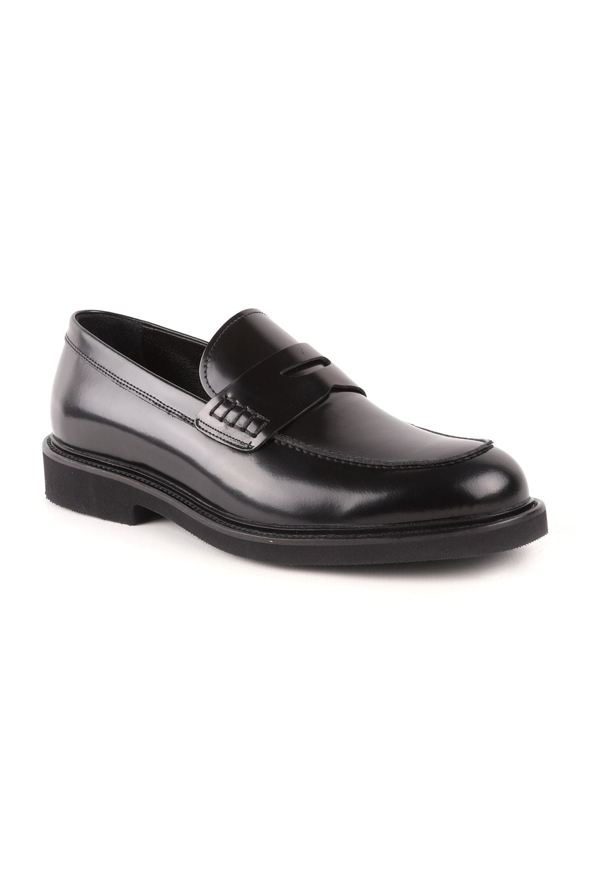 L4841 Loafer Men's Leather Shoes Black - MALLTURK