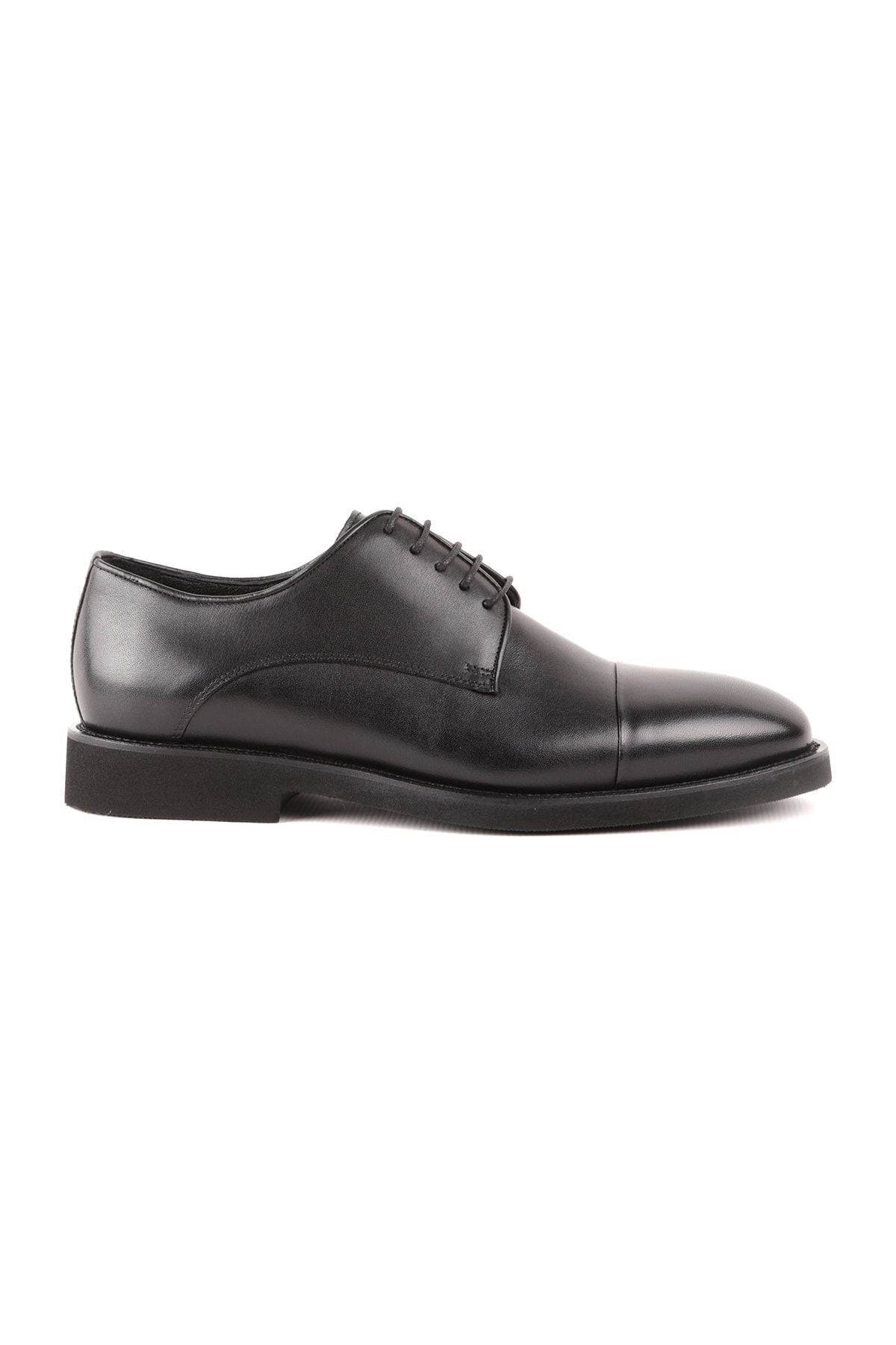 L4842 Leather Men's Casual Shoes Black - MALLTURK