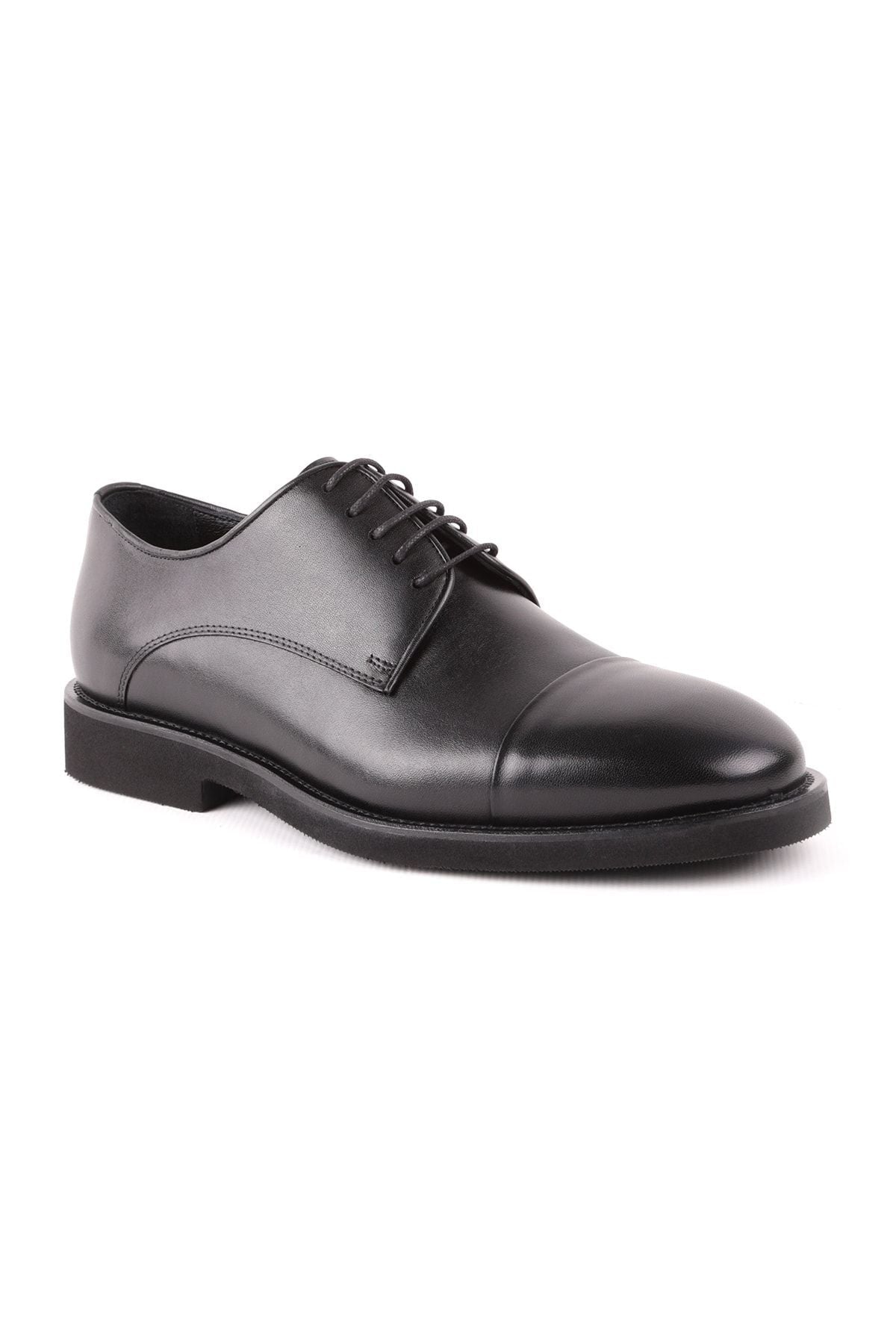 L4842 Leather Men's Casual Shoes Black - MALLTURK