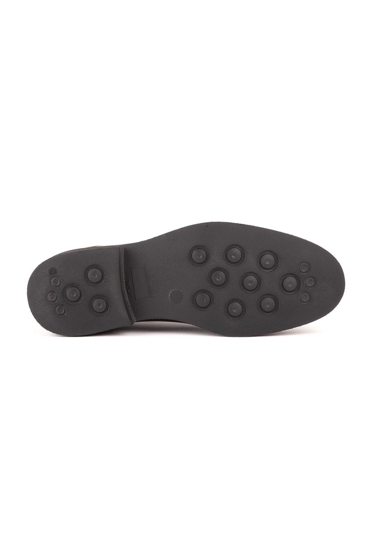 L4842 Leather Men's Casual Shoes Black - MALLTURK