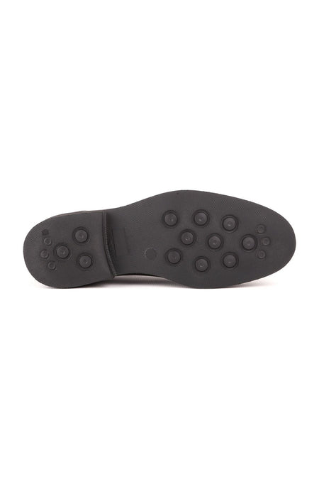L4842 Leather Men's Casual Shoes Black - MALLTURK