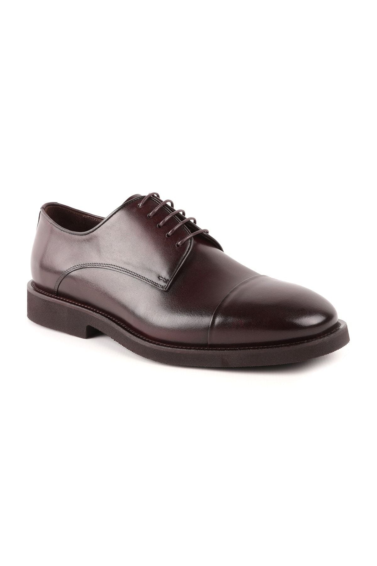 L4842 Leather Men's Casual Shoes Brown - MALLTURK