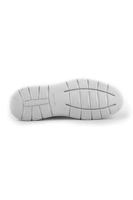L4846 Model Leather Men's Casual Shoes - WHITE - MALLTURK