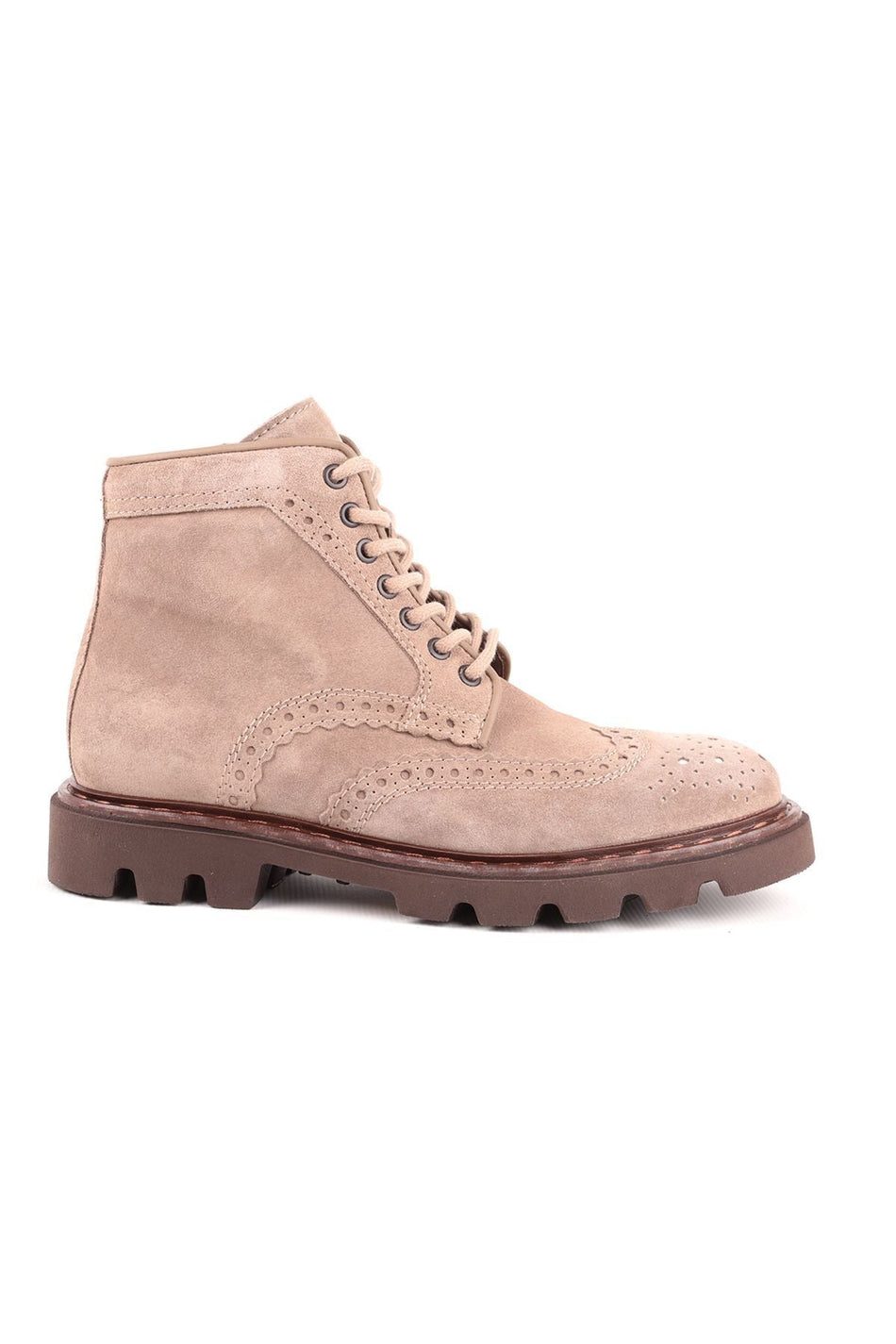 L4854 Suede Leather Men's Boots Mink - MALLTURK