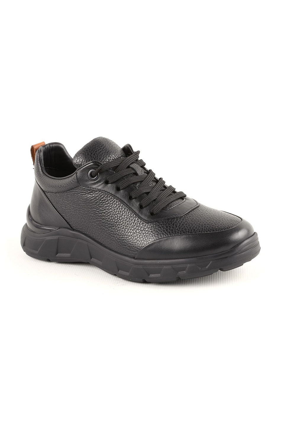 L4872 Casual Men's Leather Shoes Black - MALLTURK