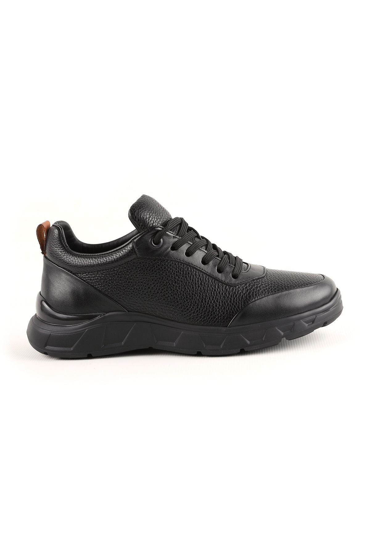 L4872 Casual Men's Leather Shoes Black - MALLTURK