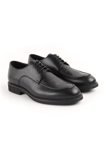 L4906 Casual Men's Leather Shoes Black - MALLTURK