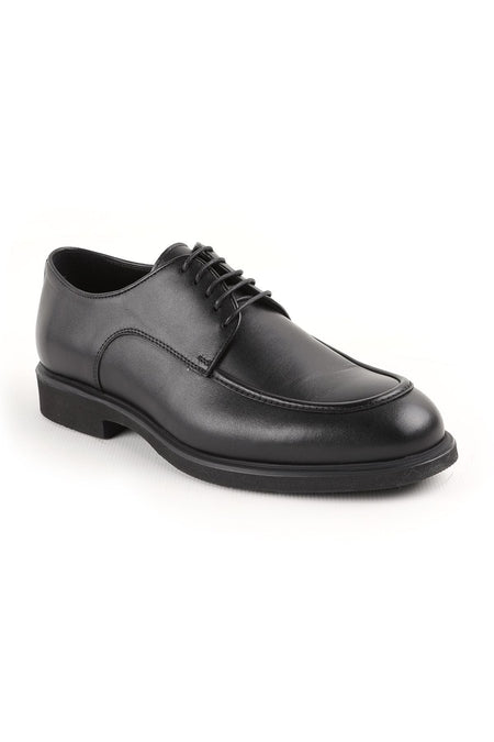L4906 Casual Men's Leather Shoes Black - MALLTURK