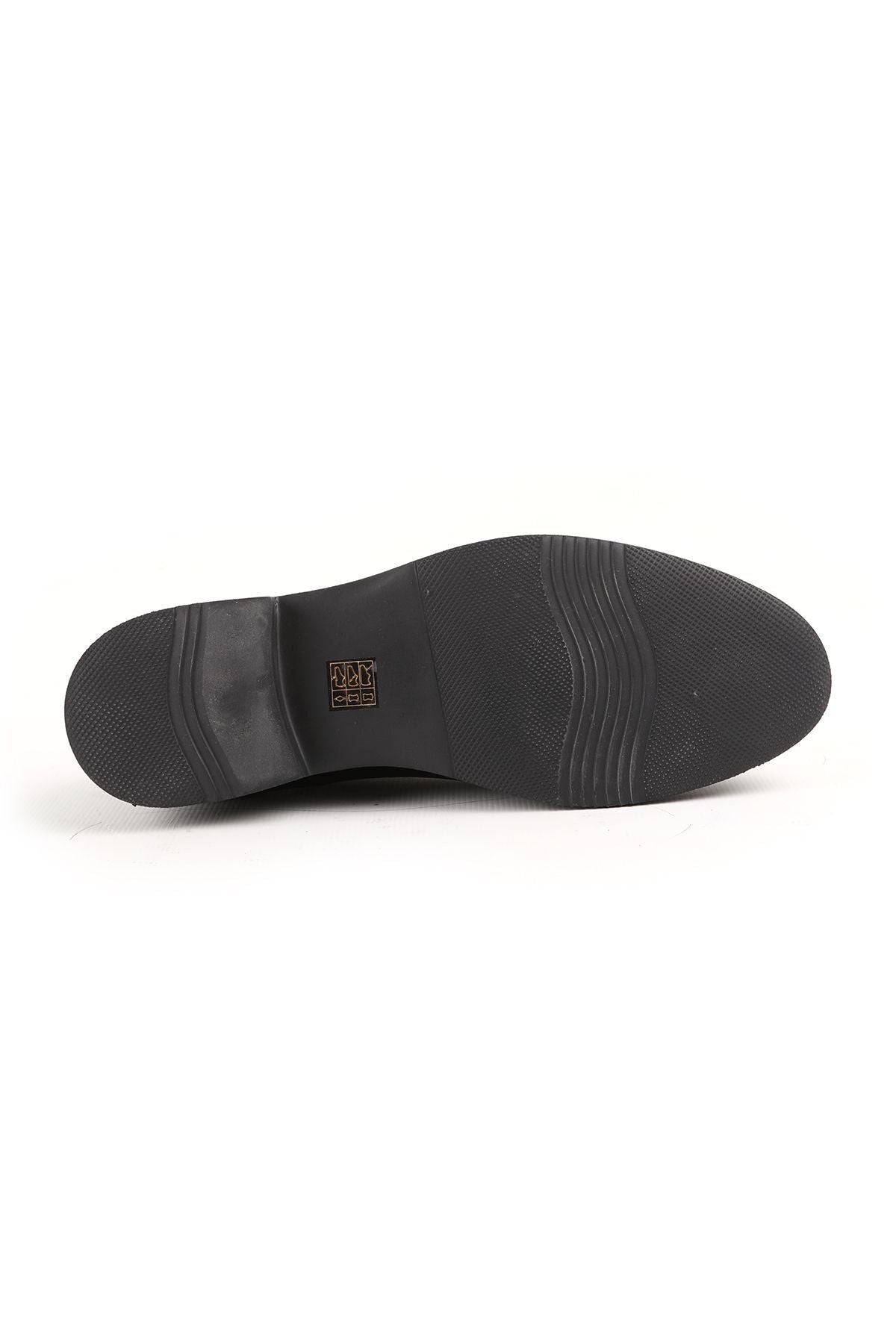 L4906 Casual Men's Leather Shoes Black - MALLTURK