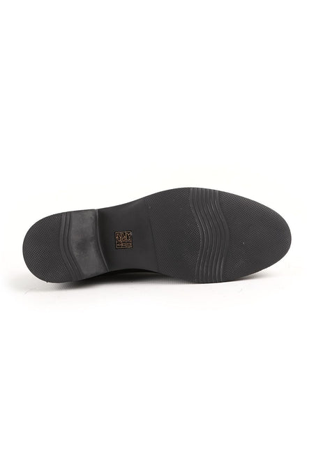 L4906 Casual Men's Leather Shoes Black - MALLTURK