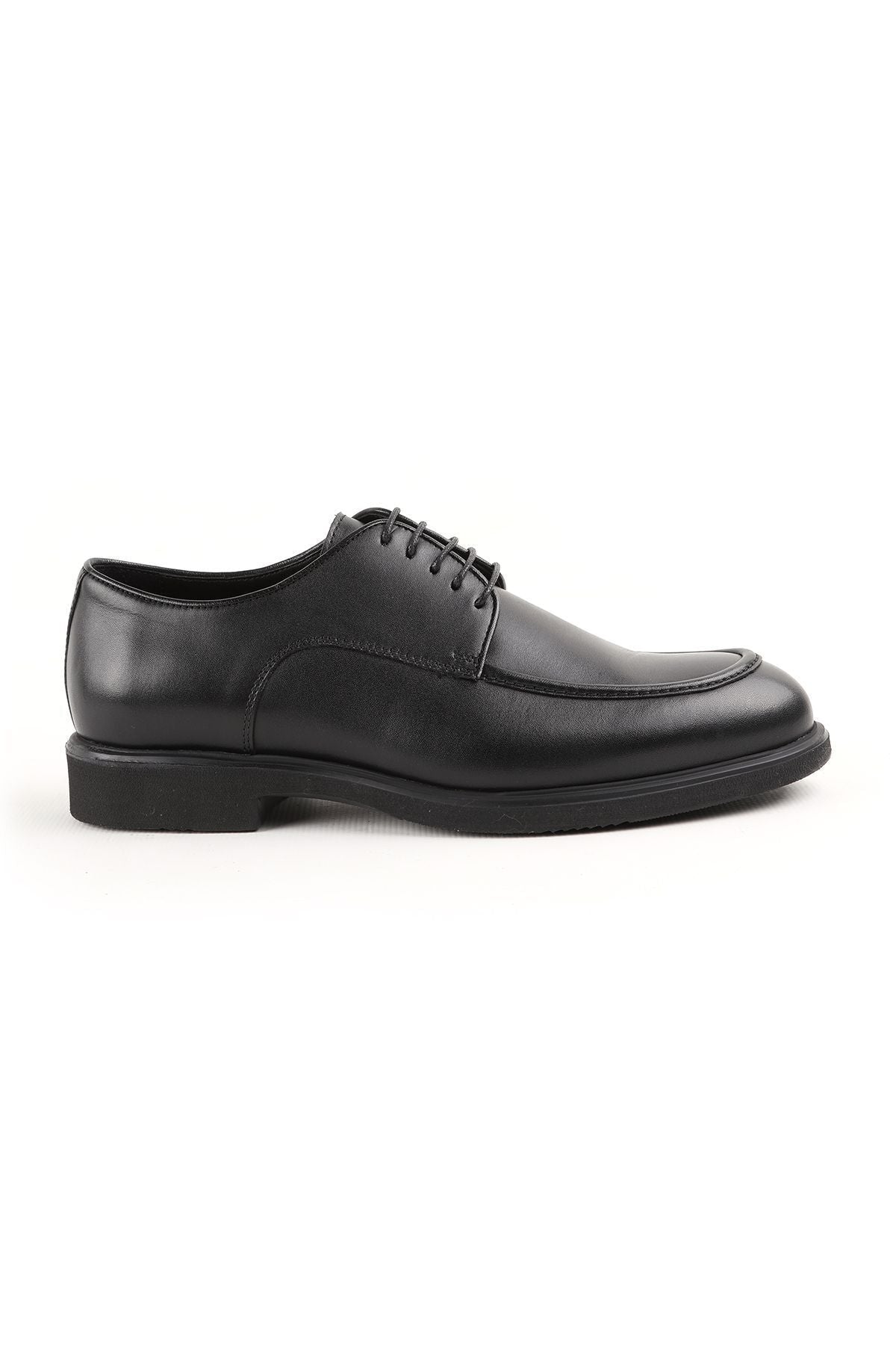 L4906 Casual Men's Leather Shoes Black - MALLTURK