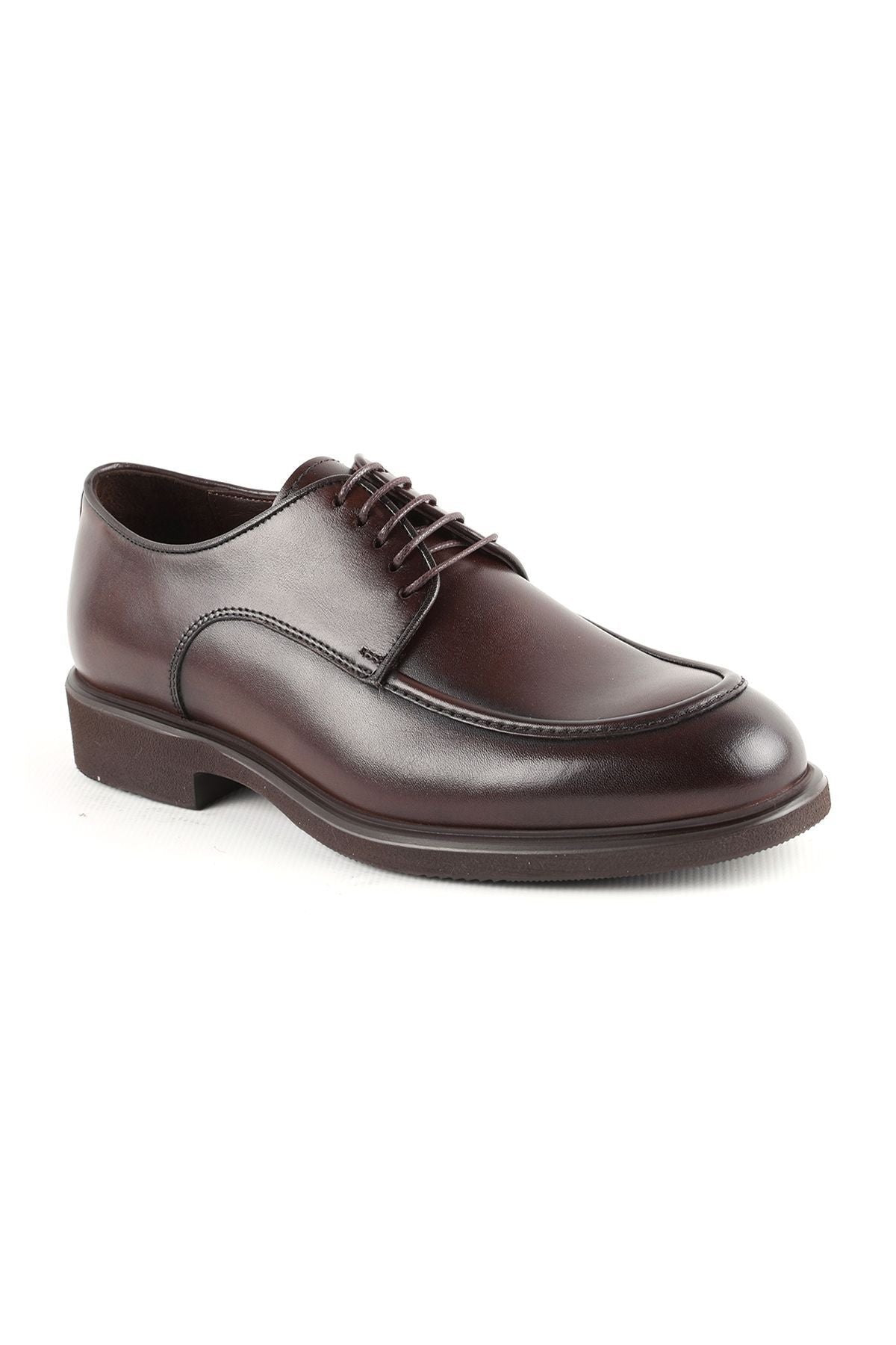 L4906 Casual Men's Leather Shoes Brown - MALLTURK