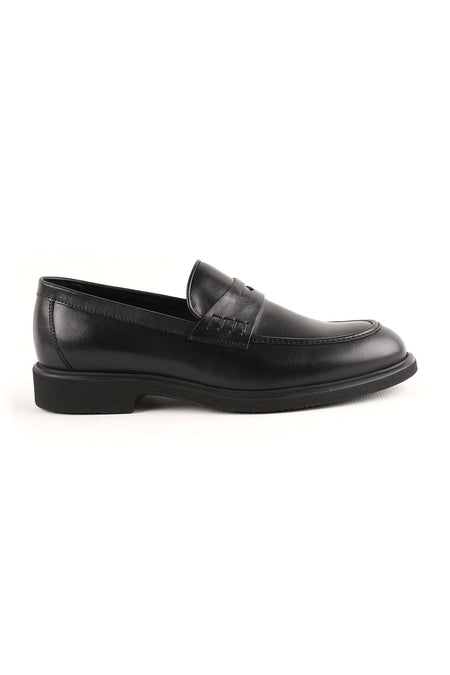 L4910 Casual Men's Leather Shoes Black - MALLTURK