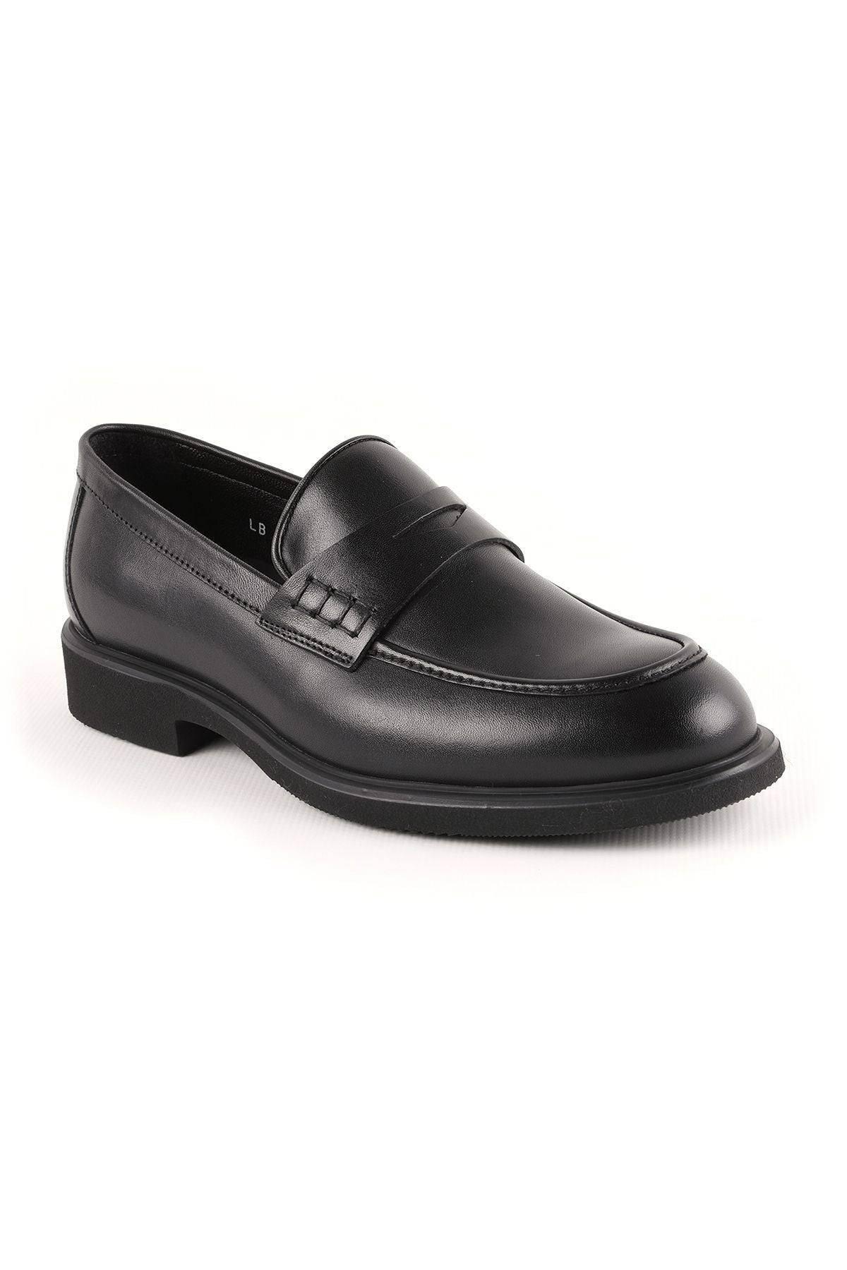 L4910 Casual Men's Leather Shoes Black - MALLTURK