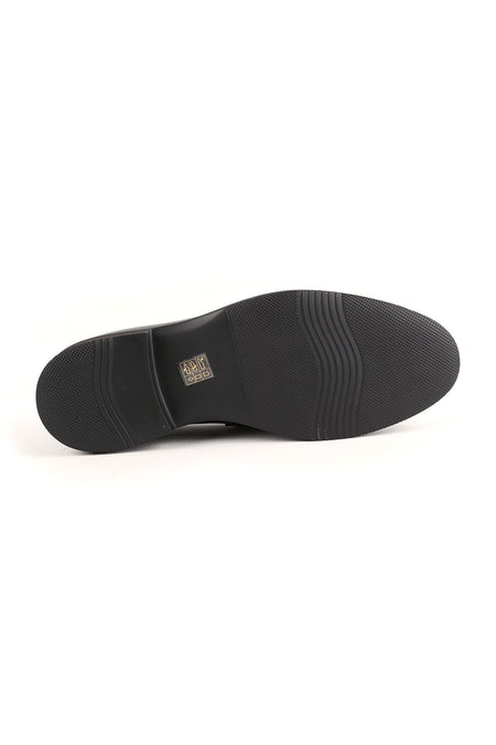 L4910 Casual Men's Leather Shoes Black - MALLTURK