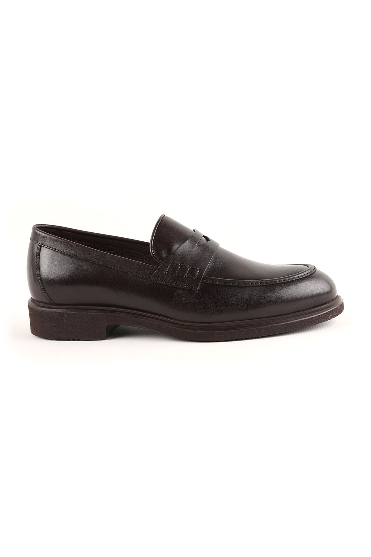 L4910 Casual Men's Leather Shoes Brown - MALLTURK