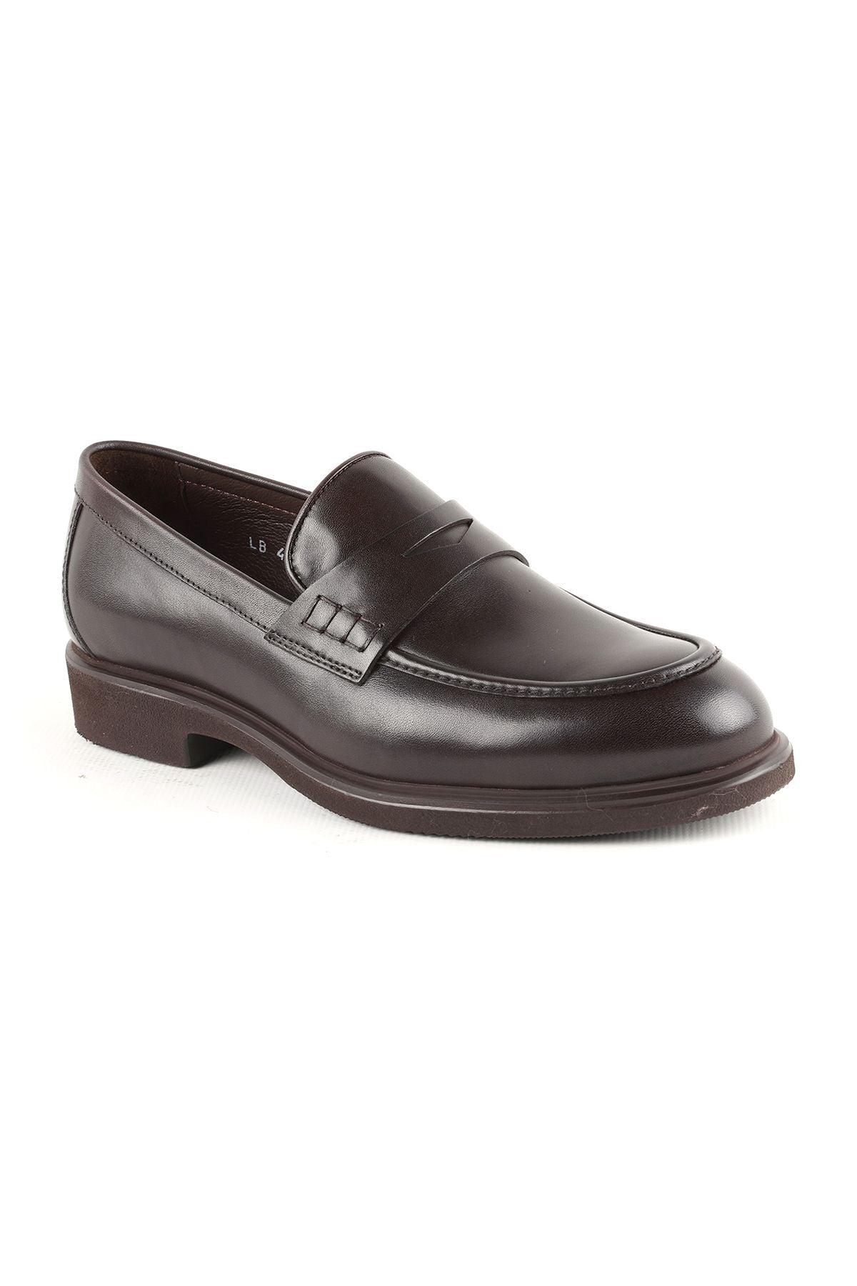 L4910 Casual Men's Leather Shoes Brown - MALLTURK