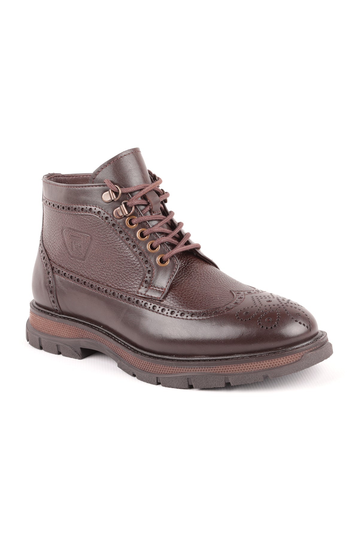 L4950 Leather Men's Boots Brown - MALLTURK