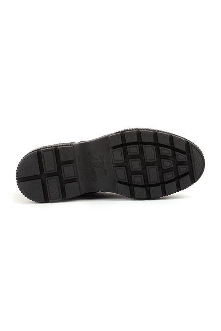 L4977 Leather Men's Casual Shoes Black - MALLTURK