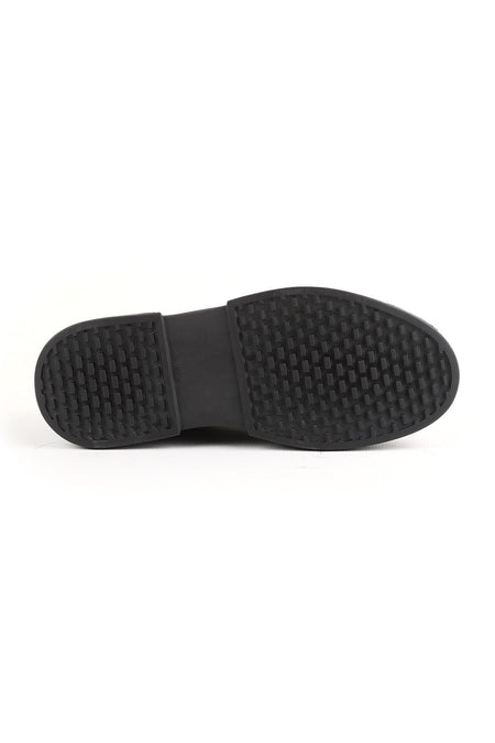 L4995 Casual Men's Leather Shoes Black - MALLTURK