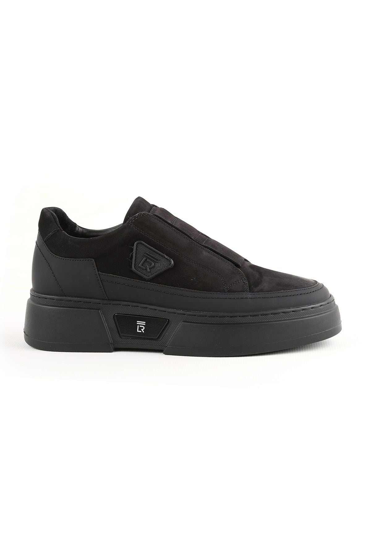 L4995 Casual Men's Leather Shoes Black - MALLTURK