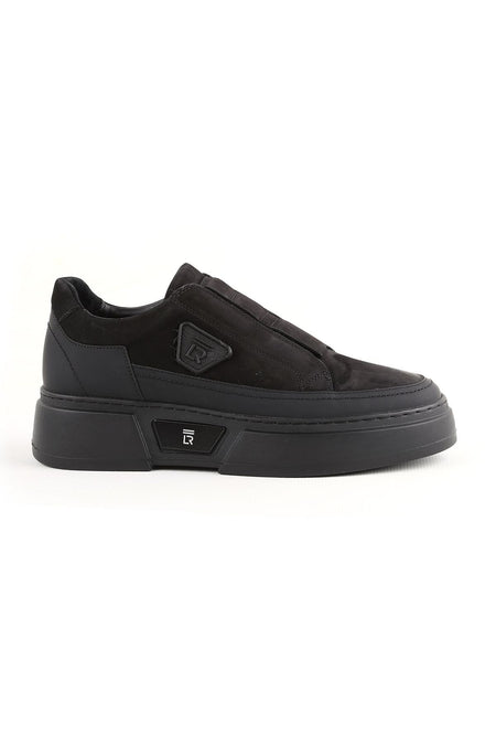 L4995 Casual Men's Leather Shoes Black - MALLTURK
