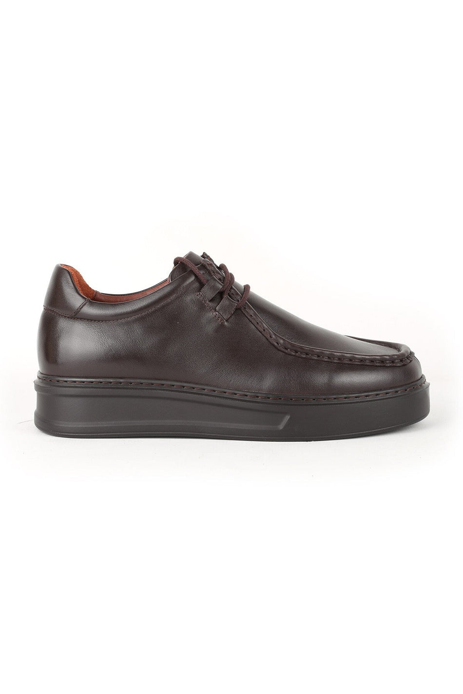 L5060 Men's Leather Casual Shoes Brown - MALLTURK