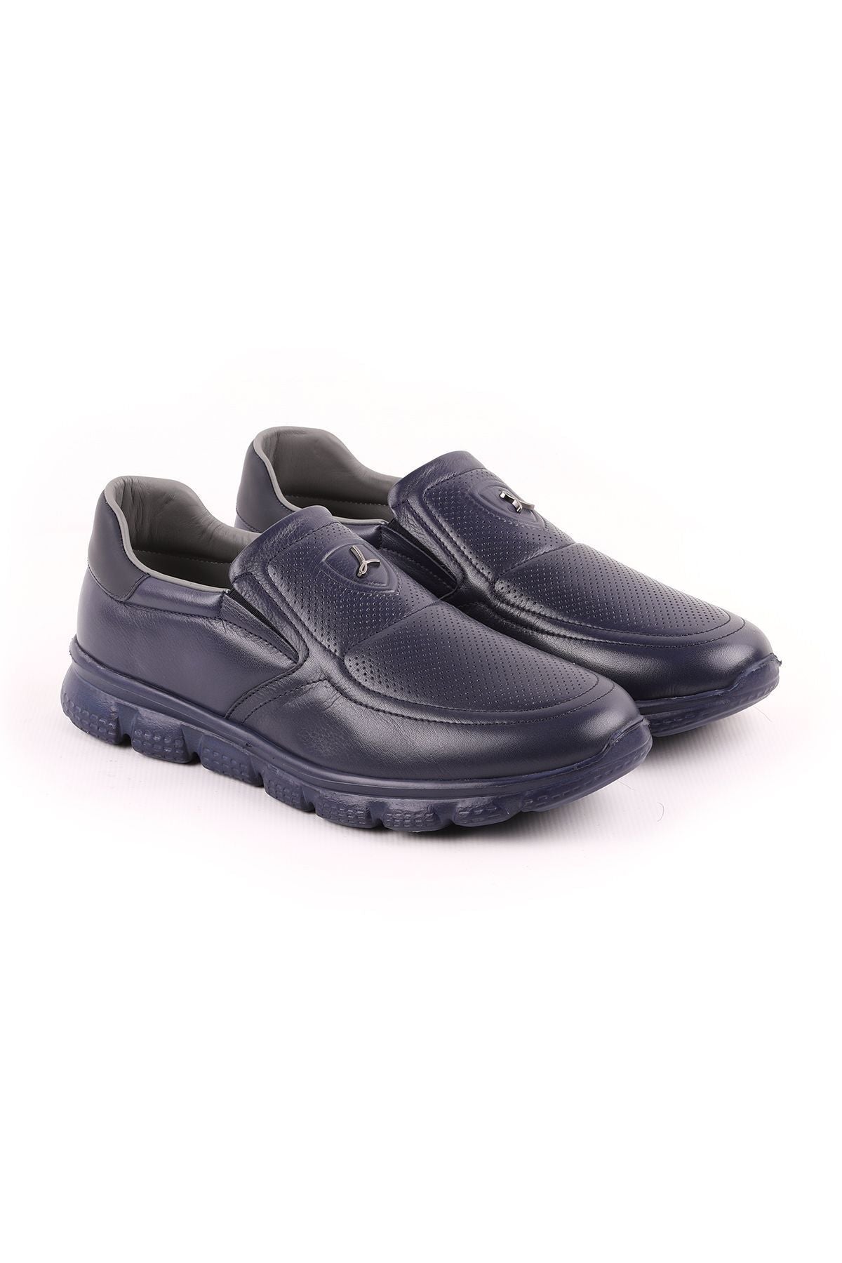 L5079 Casual Men's Shoes Navy Blue - MALLTURK
