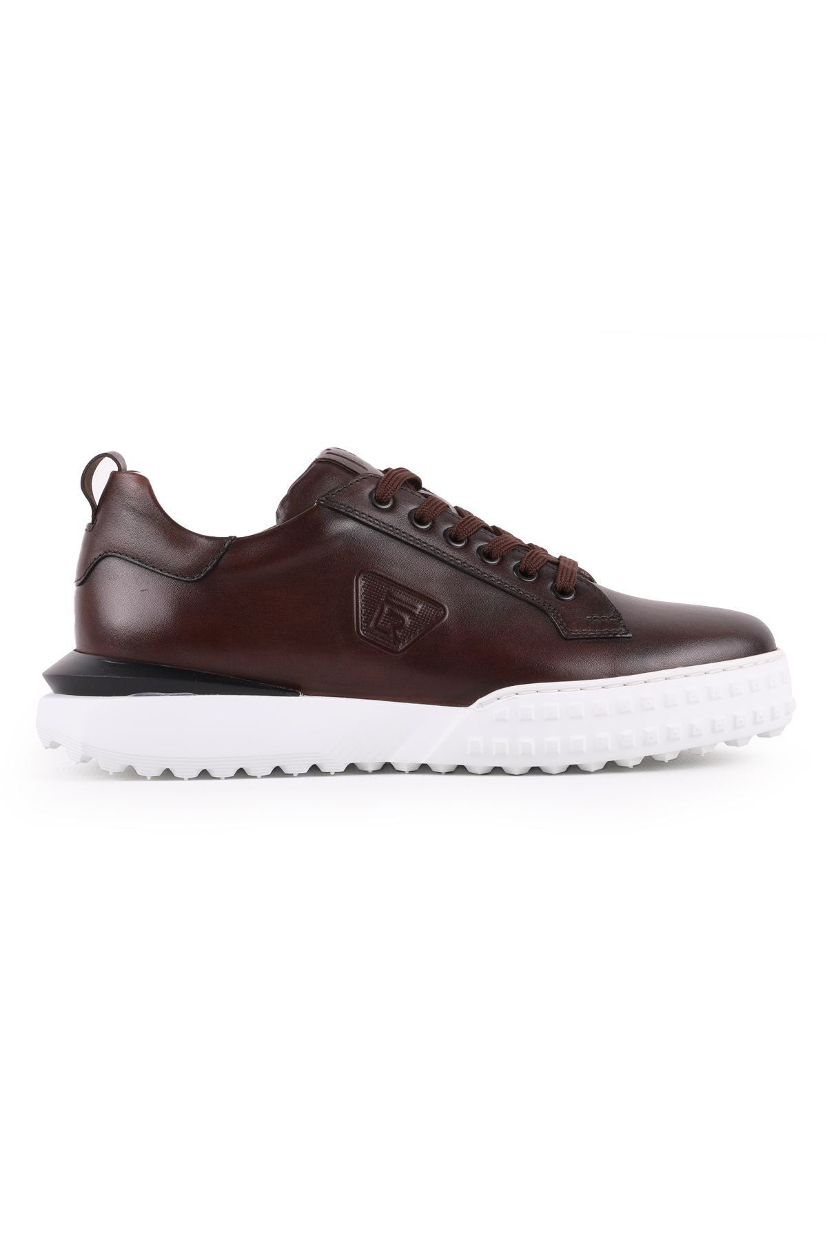 L5091 Leather Men's Casual Shoes - BROWN - MALLTURK