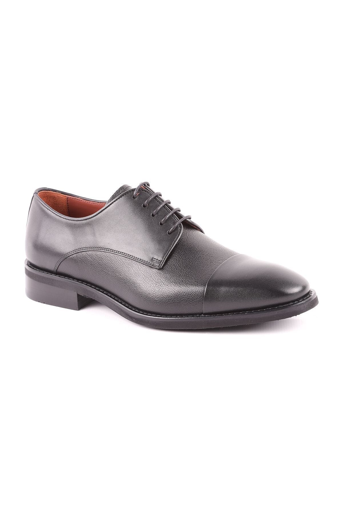 L5106 Leather Black Men's Casual Shoes - MALLTURK