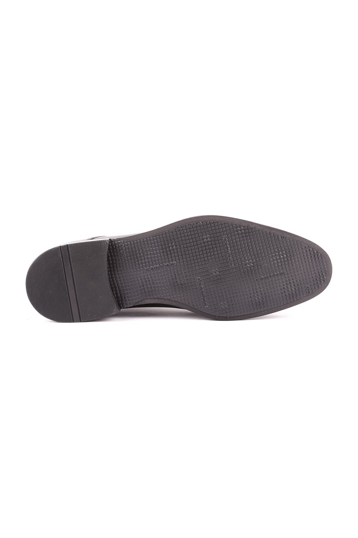 L5106 Leather Black Men's Casual Shoes - MALLTURK