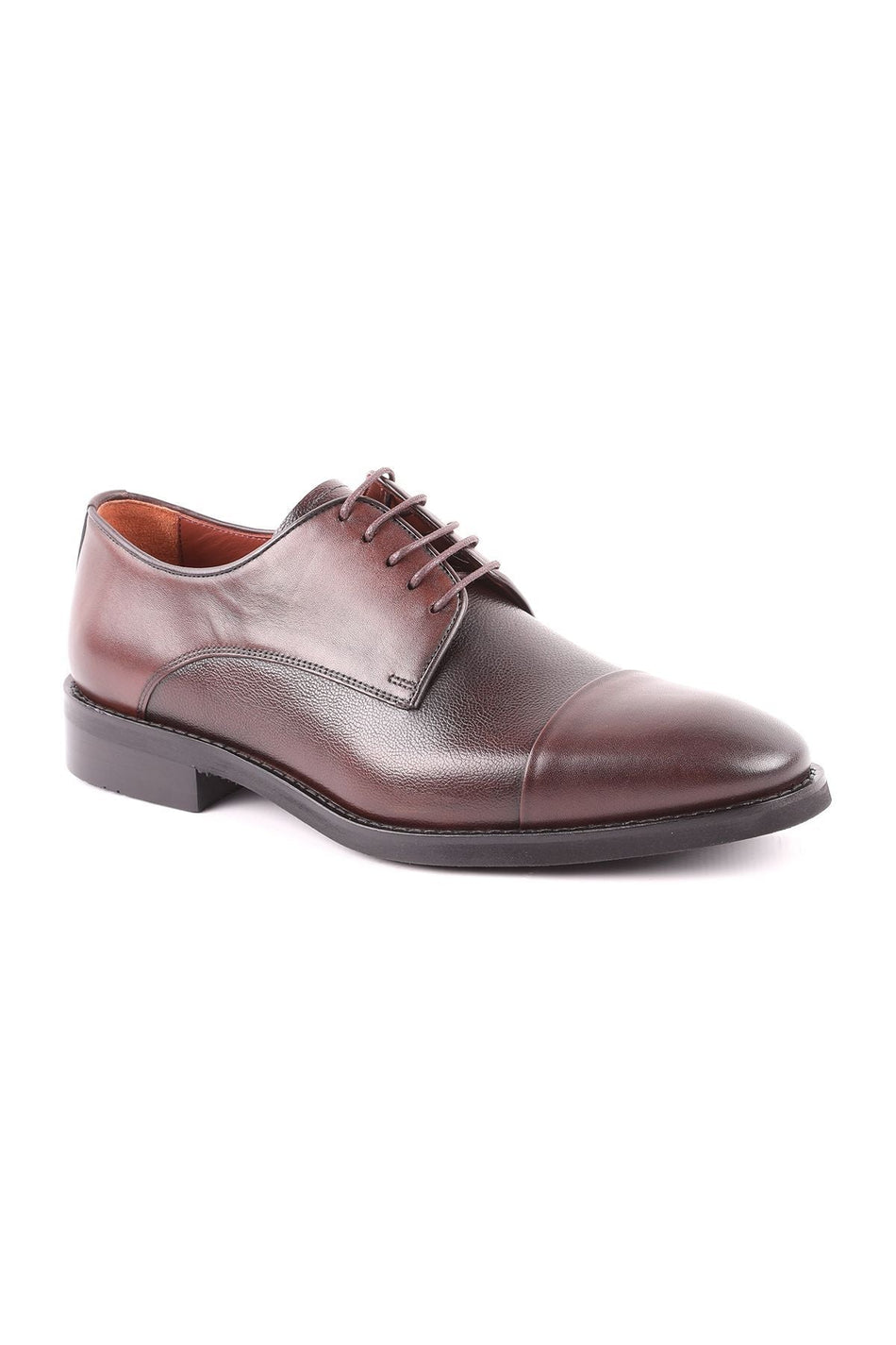 L5106 Model Leather Men's Casual Shoes - BROWN - MALLTURK