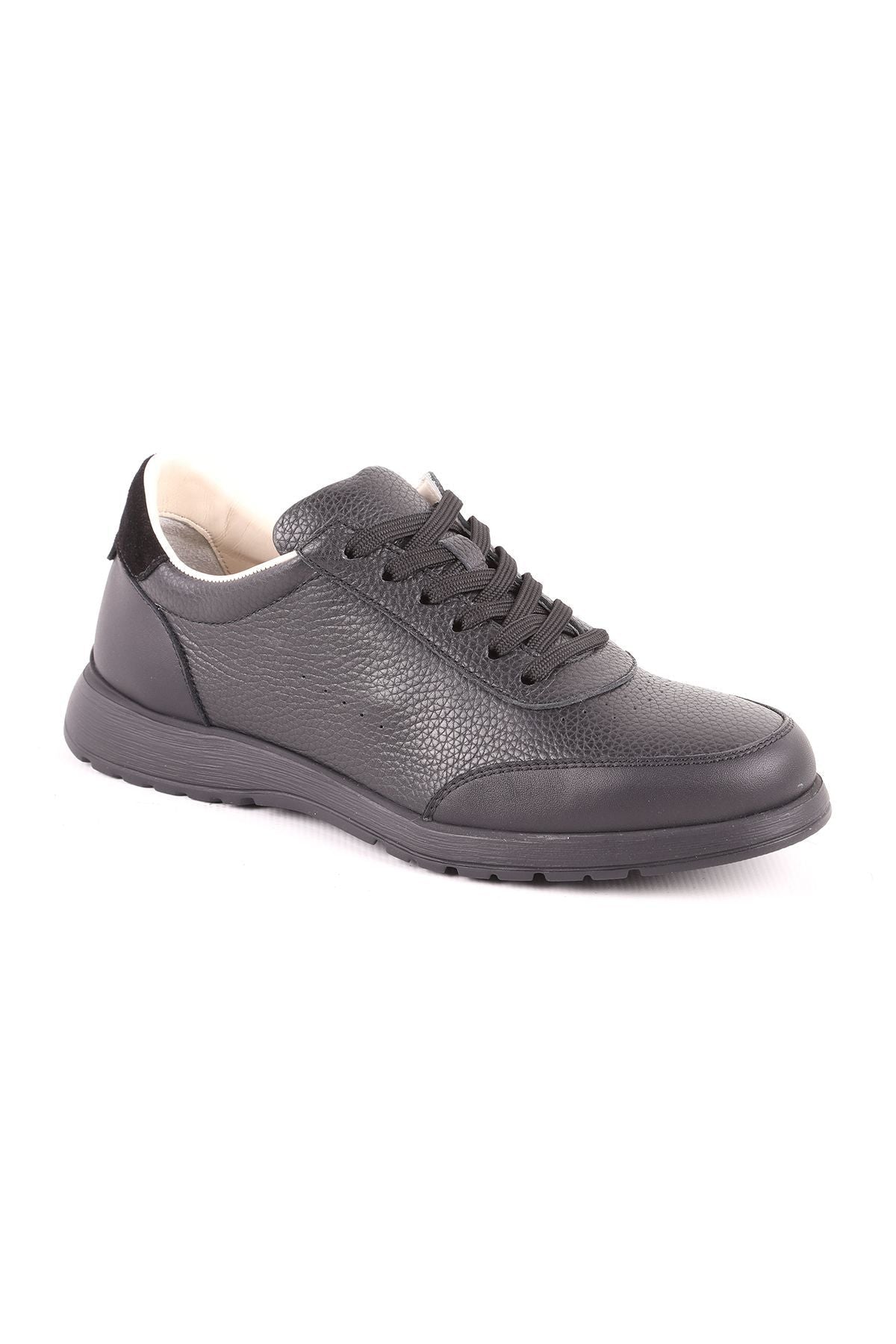 L5110 Casual Leather Men's Shoes Black - MALLTURK