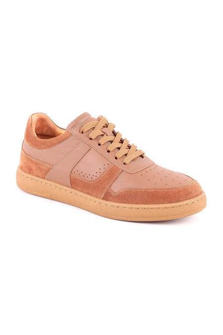 L5159 Suede Leather Men's Casual Shoes Tan - MALLTURK