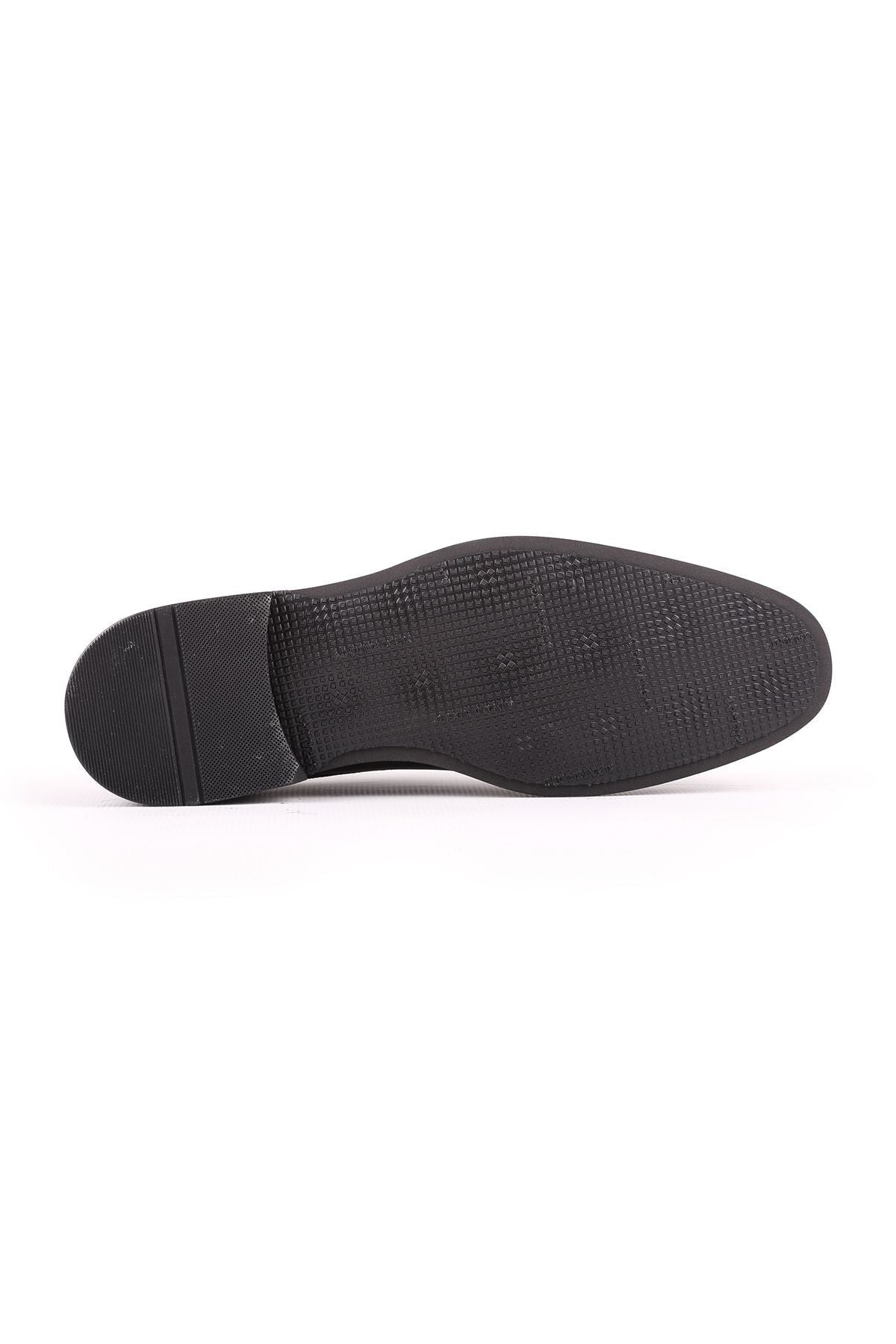 L5182 Leather Men's Classic Shoes Black - MALLTURK