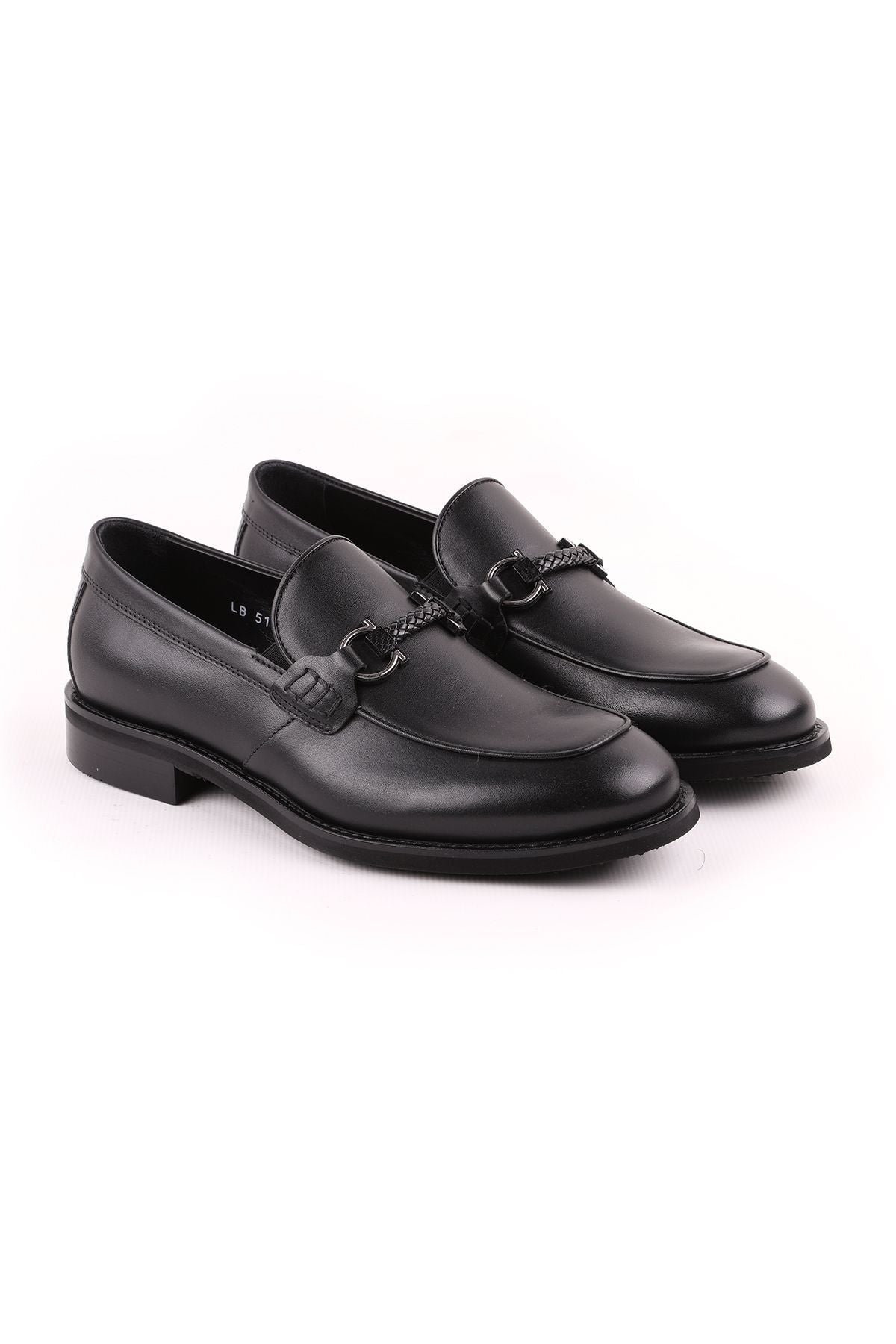 L5191 Loafer Men's Shoes Black - MALLTURK